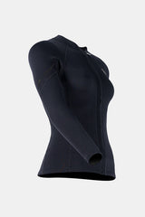 Women's 1.5MM Long Sleeve Split Top Cold-Proof and Warm Wetsuit