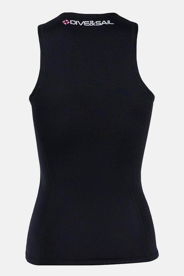 Women's Smooth Leather Vest 2MM Split Sleeveless Wetsuit Top