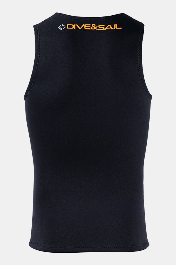 Men's Smooth Leather Vest 2MM Split Sleeveless Wetsuit Top