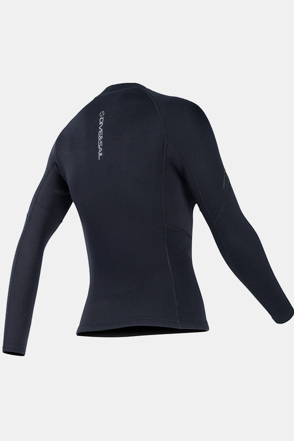 Women's 1.5MM Long Sleeve Split Top Cold-Proof and Warm Wetsuit