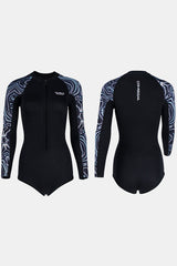 Women's One Piece Long Sleeve Bikini 2MM Coldproof Wetsuit