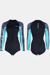 Women's One Piece Long Sleeve Bikini 2MM Coldproof Wetsuit