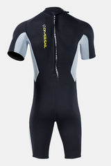 One-Piece Warm Short Sleeve 3MM Surf Swimsuit Wetsuit For Men