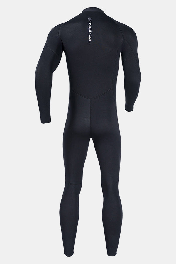 Men's Long Sleeve One-Piece Black Wetsuit for Sun Protection – Attraco