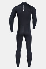 Men's Long Sleeve One-Piece Black Wetsuit for Sun Protection