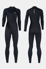 Long Sleeve One-Piece Black Wetsuit for Sun Protection