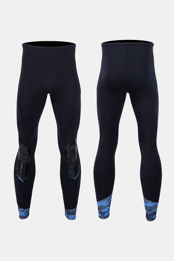 Camuffamento maschile caldo e protettivo diviso 2 mm pantaloni da immersione