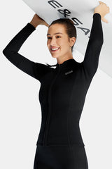 Women's 1.5MM Long Sleeve Split Top Cold-Proof and Warm Wetsuit