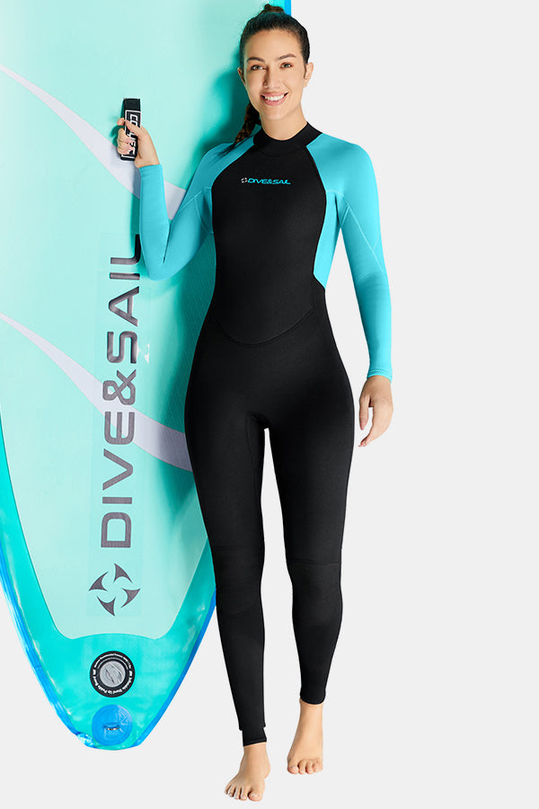 New Women One-Piece Long Sleeve Cold-Proof 3MM Wetsuit