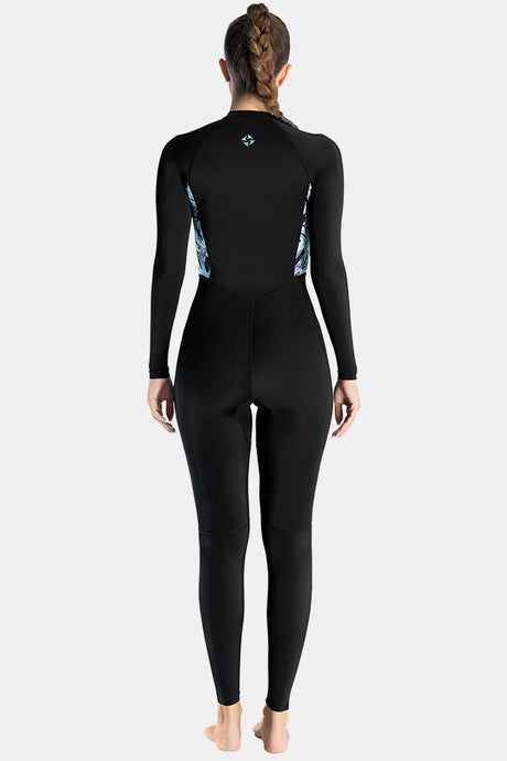 Lycra Diving Suit For Women One-Piece Black Long Sleeve Quick-Drying Jellyfish Suit