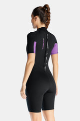 Einteilige warme Kurzarm 3mm Surf Badeanzug Neoprenanzug für Frauen