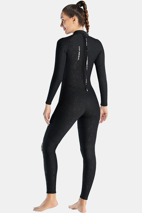 Women's 1.5MM Back Zipper One-Piece Warm And Cold-Proof Wetsuit