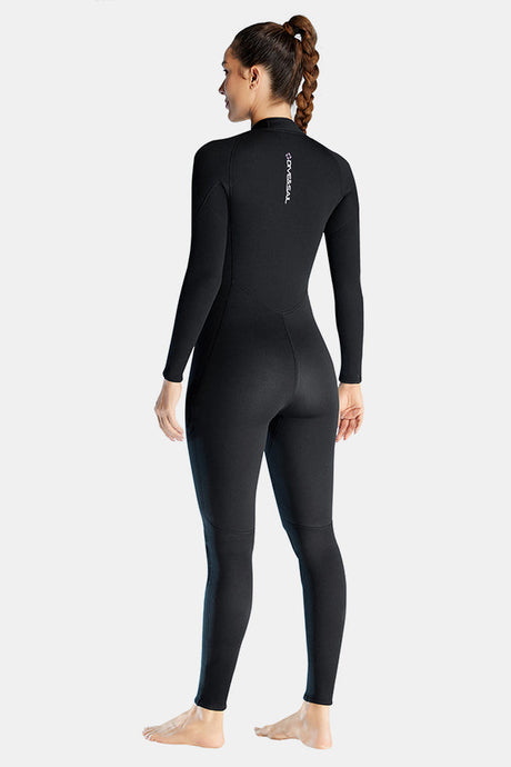 1.5MM Oblique Front Zipper Warm Surfing One-Piece Cold-Proof Diving Suit For Women