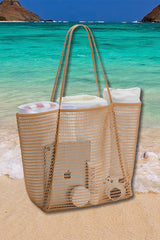 Beach Bag - Mesh Beach Tote Bag