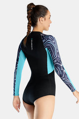 Women's One Piece Long Sleeve Bikini 2MM Coldproof Wetsuit