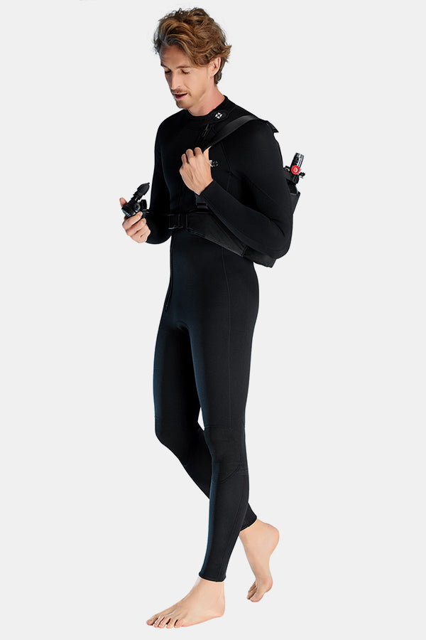 1.5MM Oblique Front Zipper Warm Surfing One-Piece Cold-Proof Diving Suit For Men