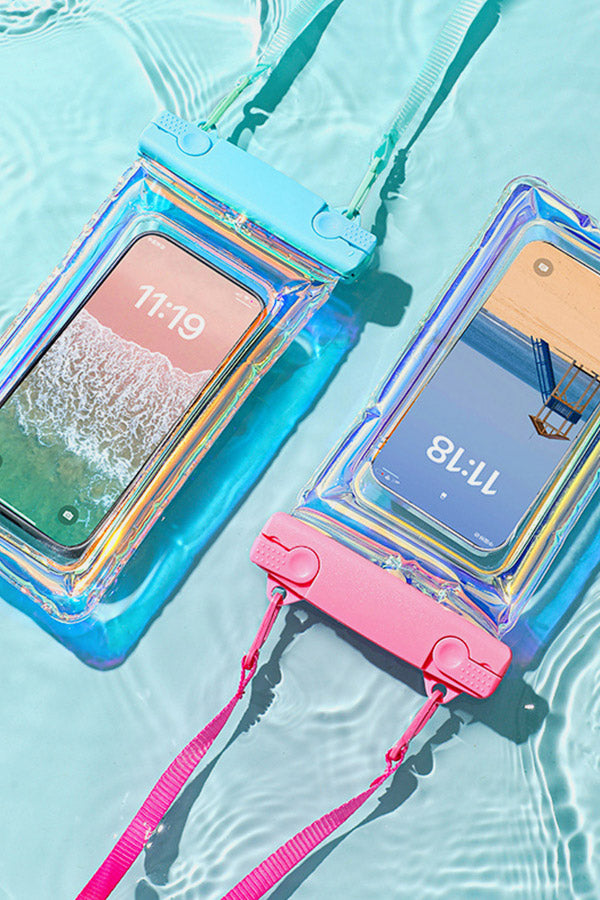 Pvc Cell Phone Waterproof Phone Pouch with Lanyard Clear Leakproof PVC Cell Phone Dry ...