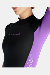 Women's 1.5MM Back Zipper One-Piece Short Sleeve Cold-Proof And Warm Wetsuit