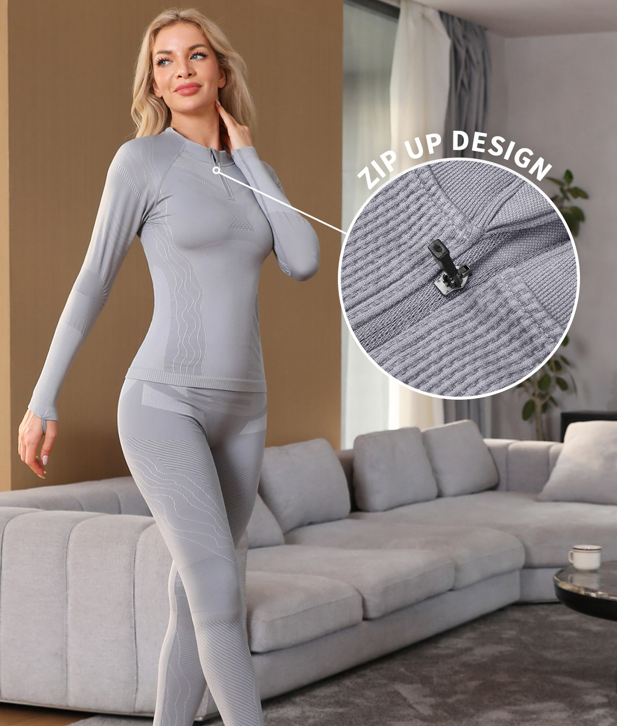 Thermal Sports Warm-Up Underwear Set for Skiing