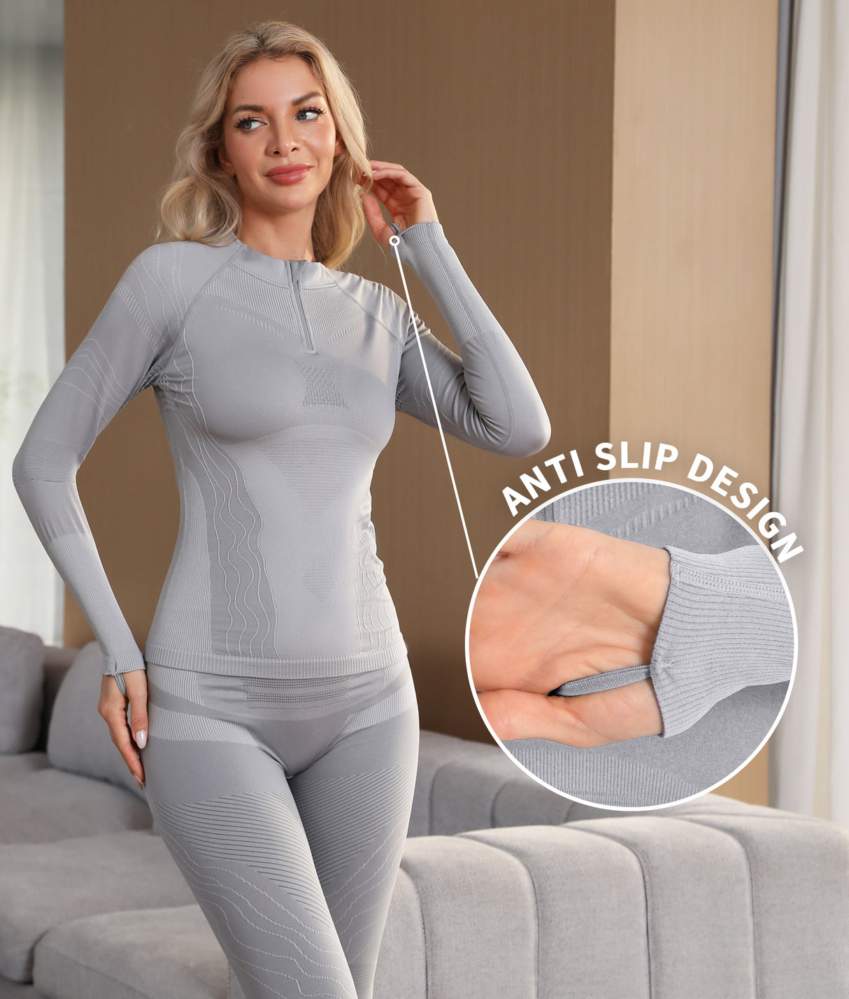 Thermal Sports Warm-Up Underwear Set for Skiing