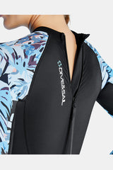 One-Piece Long Sleeve Printed Quick-Drying Black Wetsuit Jellyfish Suit