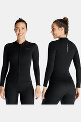 Women's 1.5MM Long Sleeve Split Top Cold-Proof and Warm Wetsuit