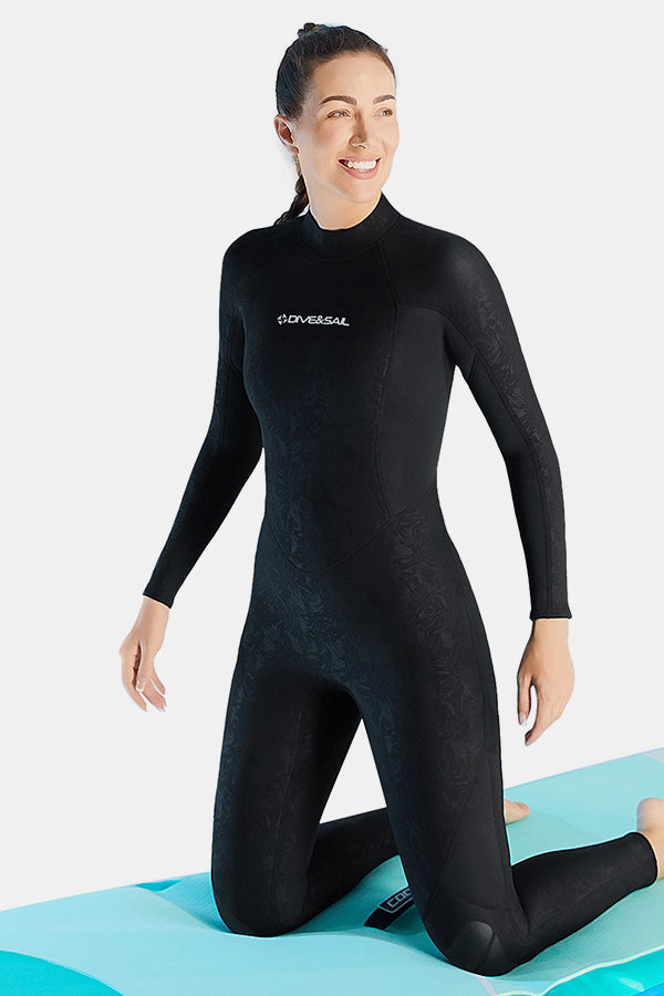 Women's 1.5MM Back Zipper One-Piece Warm And Cold-Proof Wetsuit
