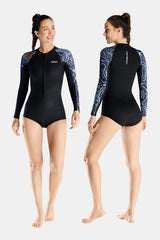 Women's One Piece Long Sleeve Bikini 2MM Coldproof Wetsuit