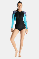 Women's One Piece Long Sleeve Bikini 2MM Coldproof Wetsuit