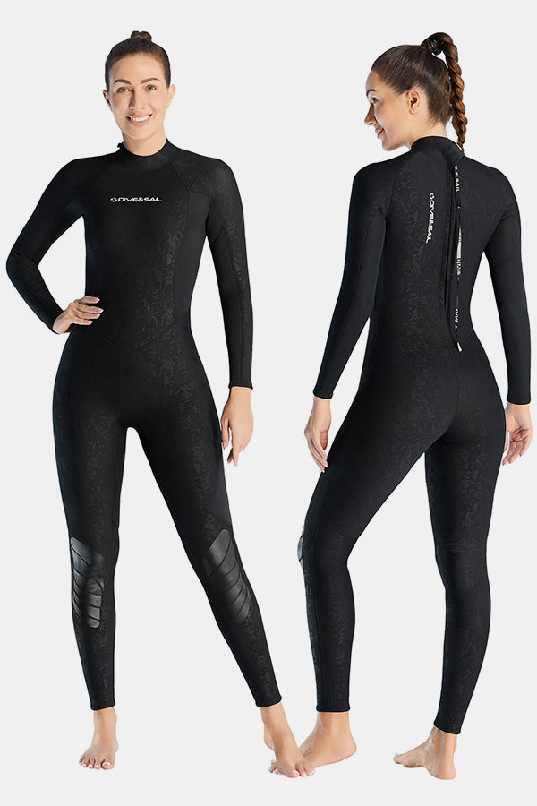 Women's 1.5MM Back Zipper One-Piece Warm And Cold-Proof Wetsuit