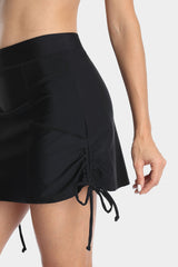 Attraco Women's Solid Drawstrings Sides Swim Skirt Shorts-Attraco | Fashion Outdoor Clothing