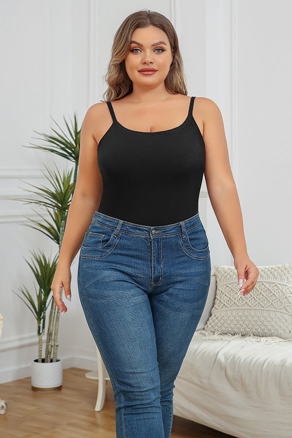 plus size black tank top
