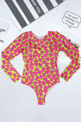 Strawberry Print Backless UPF50+ Rash Guard