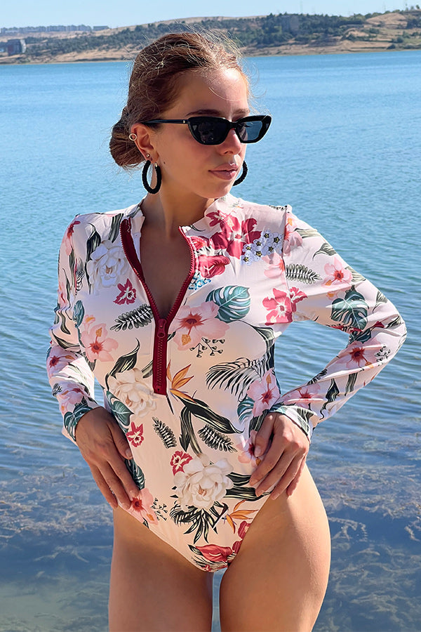 Roxy Girls Swimsuits Roxy Girls' UPF 50+ Rashguard Swimsuit