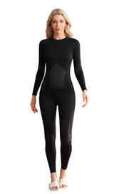 Women Thermal Sports Warm-Up Underwear Set for Skiing