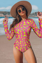 Strawberry Print Backless UPF50+ Rash Guard