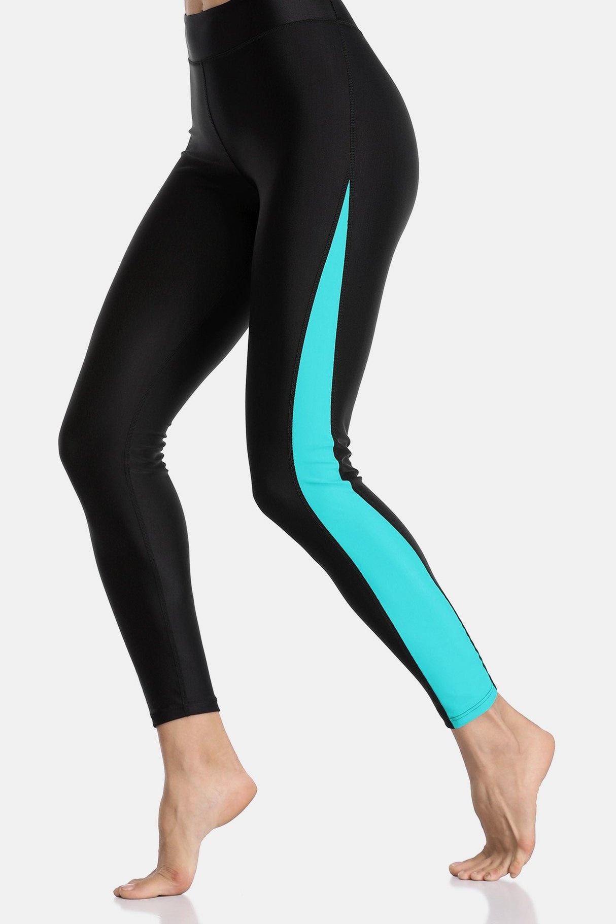 Attraco Women's High Waist Long Swim Tights-Attraco | Fashion Outdoor Clothing