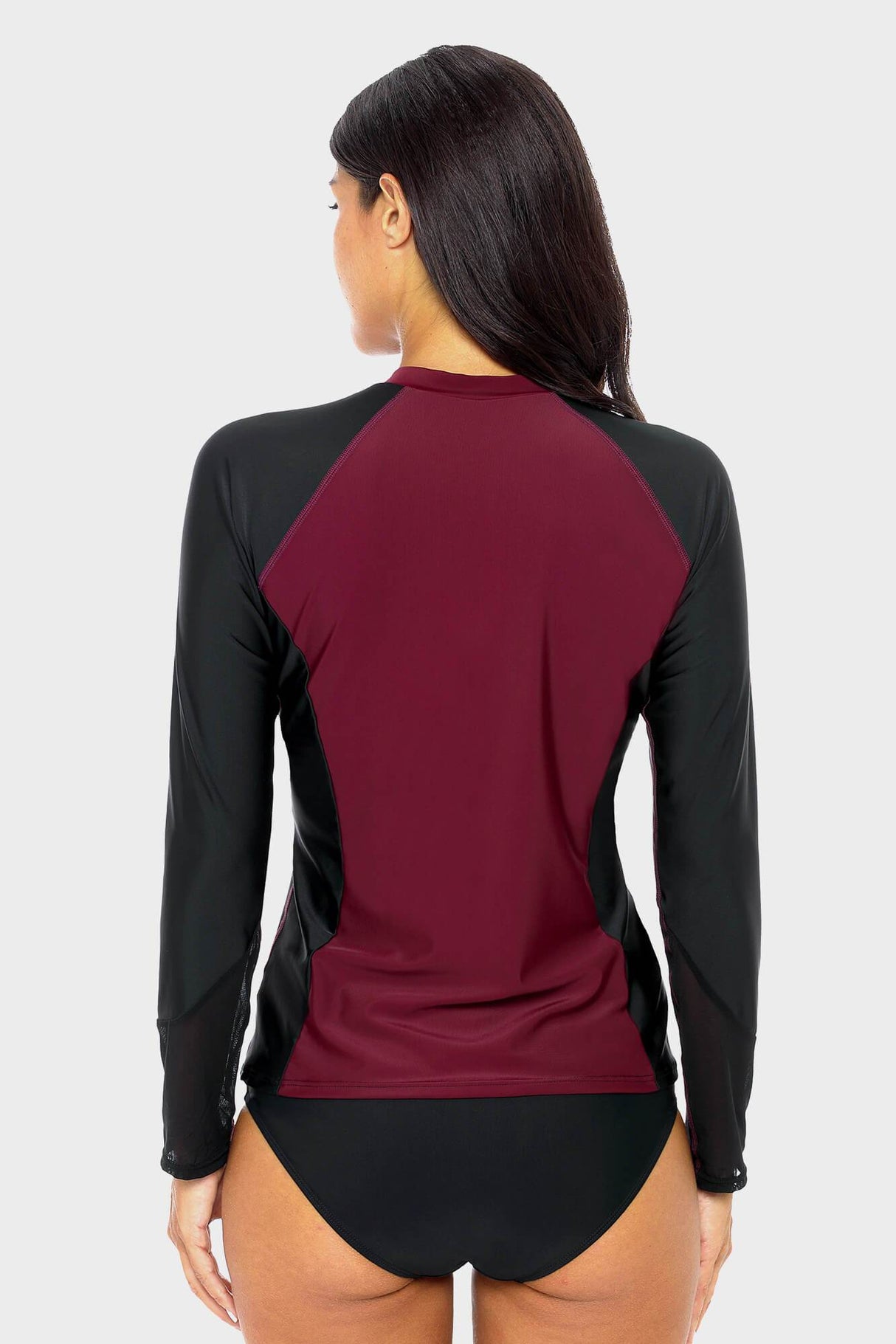 Women's Basic Half-zip UPF 50+ Long Sleeve Rash guard-Attraco | Fashion Outdoor Clothing