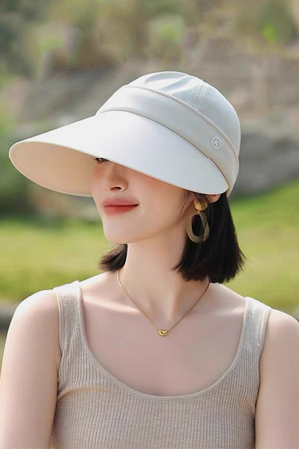 Summer Sun Hat for Women with Large Brim and Removable Top Tennis hat