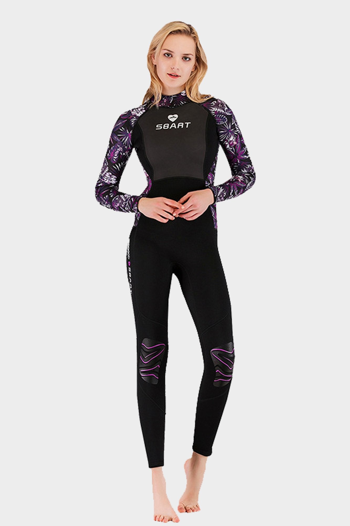 Attraco UPF50+Color Block Neoprene One Piece Surfing Wetsuit-Attraco | Fashion Outdoor Clothing